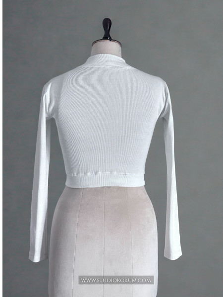 White Full Sleeves Blouse