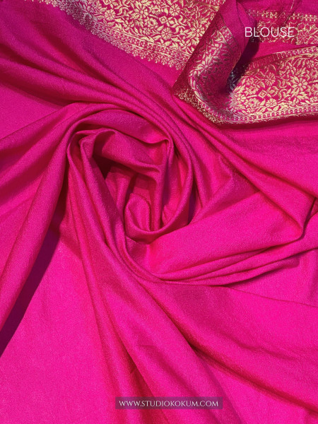 Mohini: Black Crepe Georgette Banarasi Saree