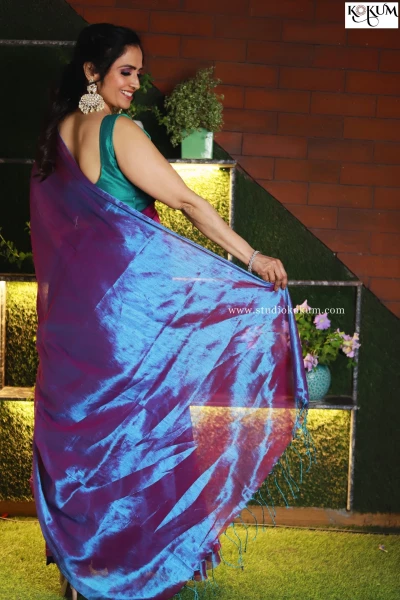 Abeer - Lavender Mul Tissue Saree