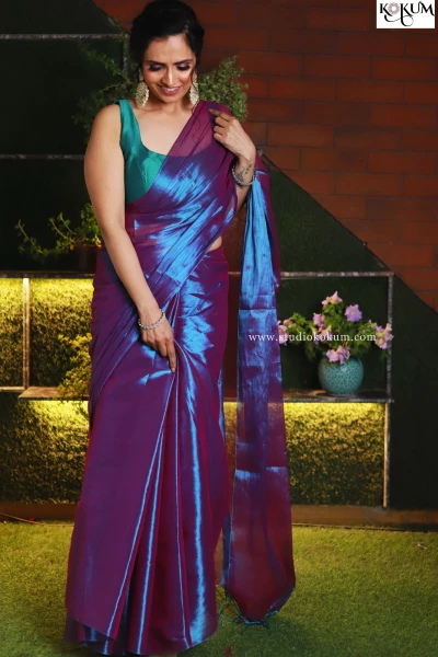 Abeer - Lavender Mul Tissue Saree