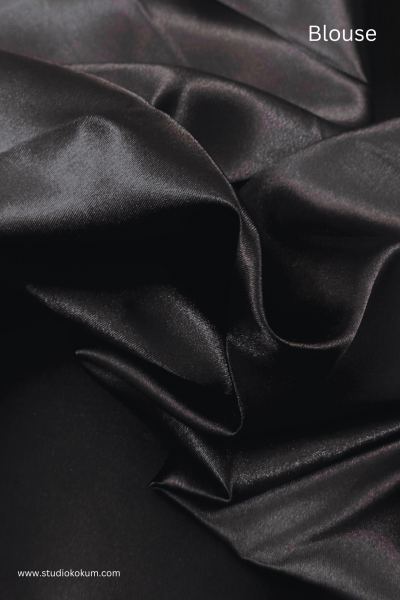 Disco Dreams : Neon Yellow Satin Saree with Unique Print