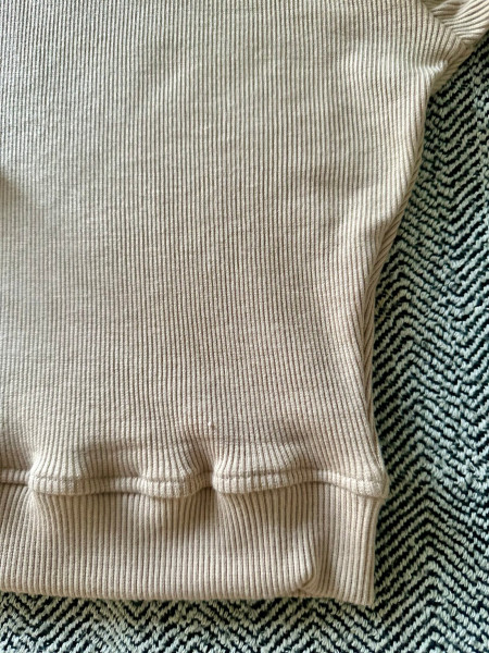 Elbow Sleeves Stretchable Blouse in Beige Colour