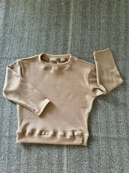 Full Sleeves Stretchable Blouse in Beige Colour