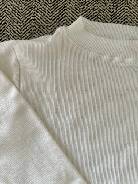 White Full Sleeves Blouse