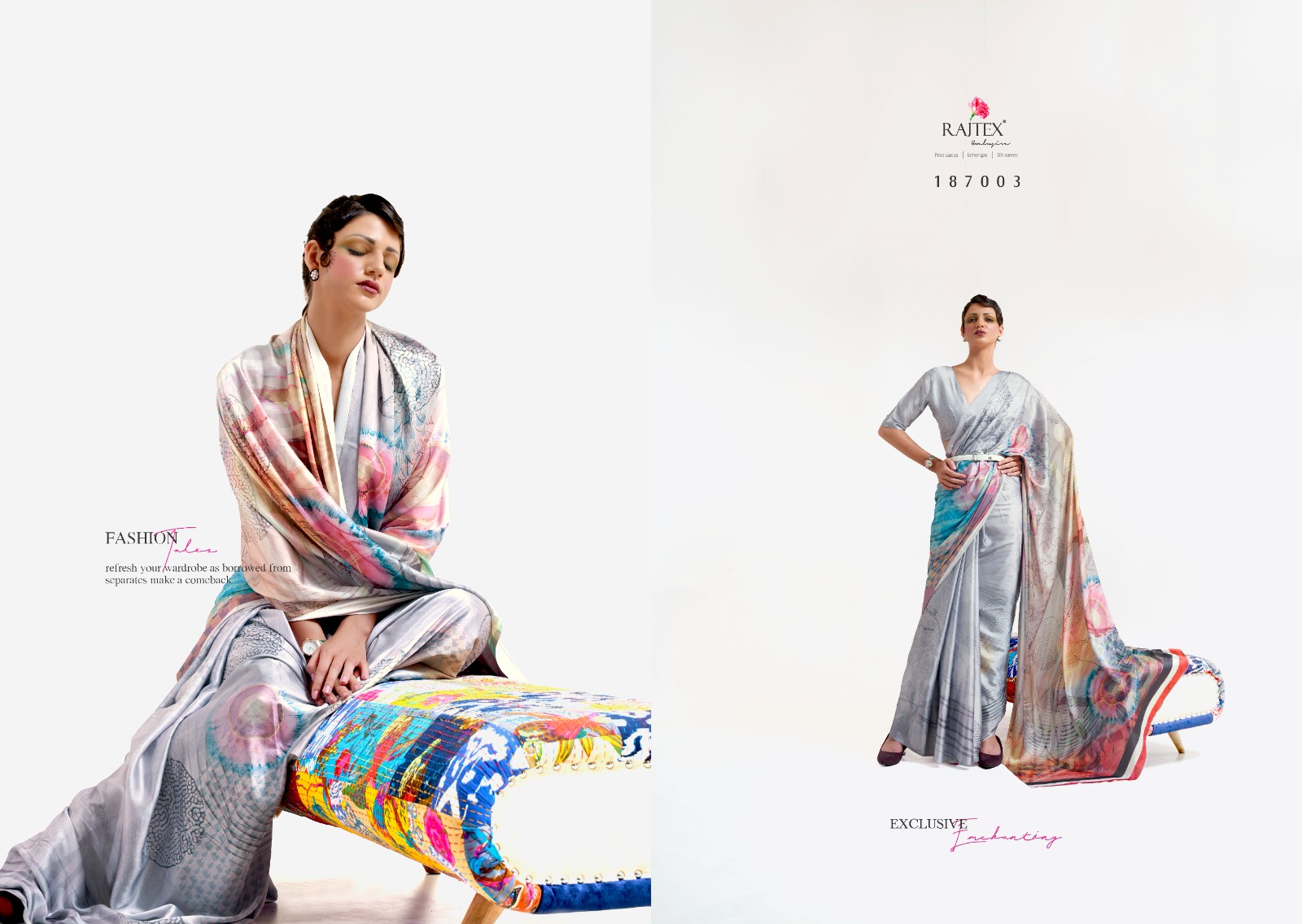 Pure Satin Crepe Silk Digital Printed Saree