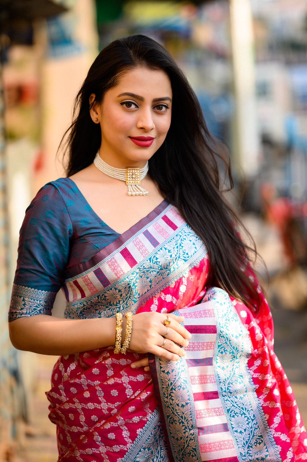 Pure Banarasi Silk All Over Rich Zari Weaved And Rich Pallu With Tassels Saree