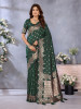 Dark Green Banarasi Silk Rich Zari Gala Weaved Saree
