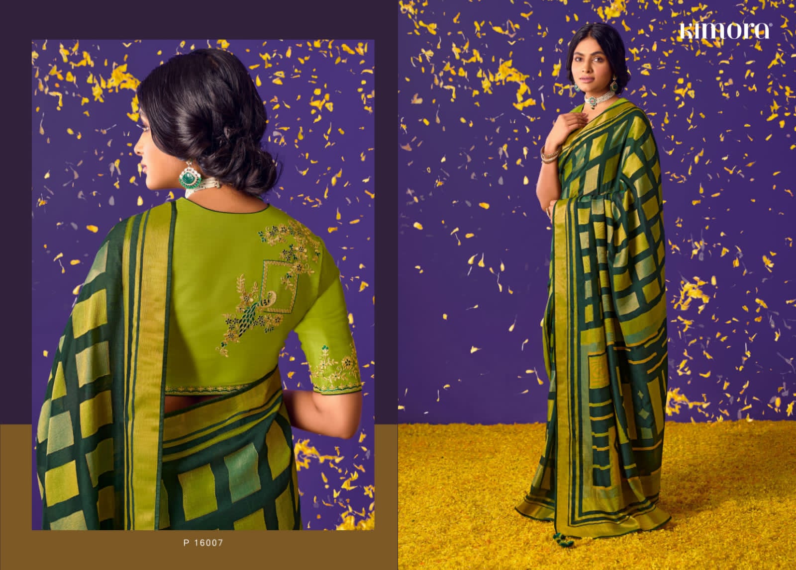 Soft Brasso Silk Paithani Printed With Designer Worked Blouse Saree