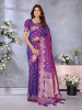Purple Banarasi Silk Rich Zari Gala Weaved Saree