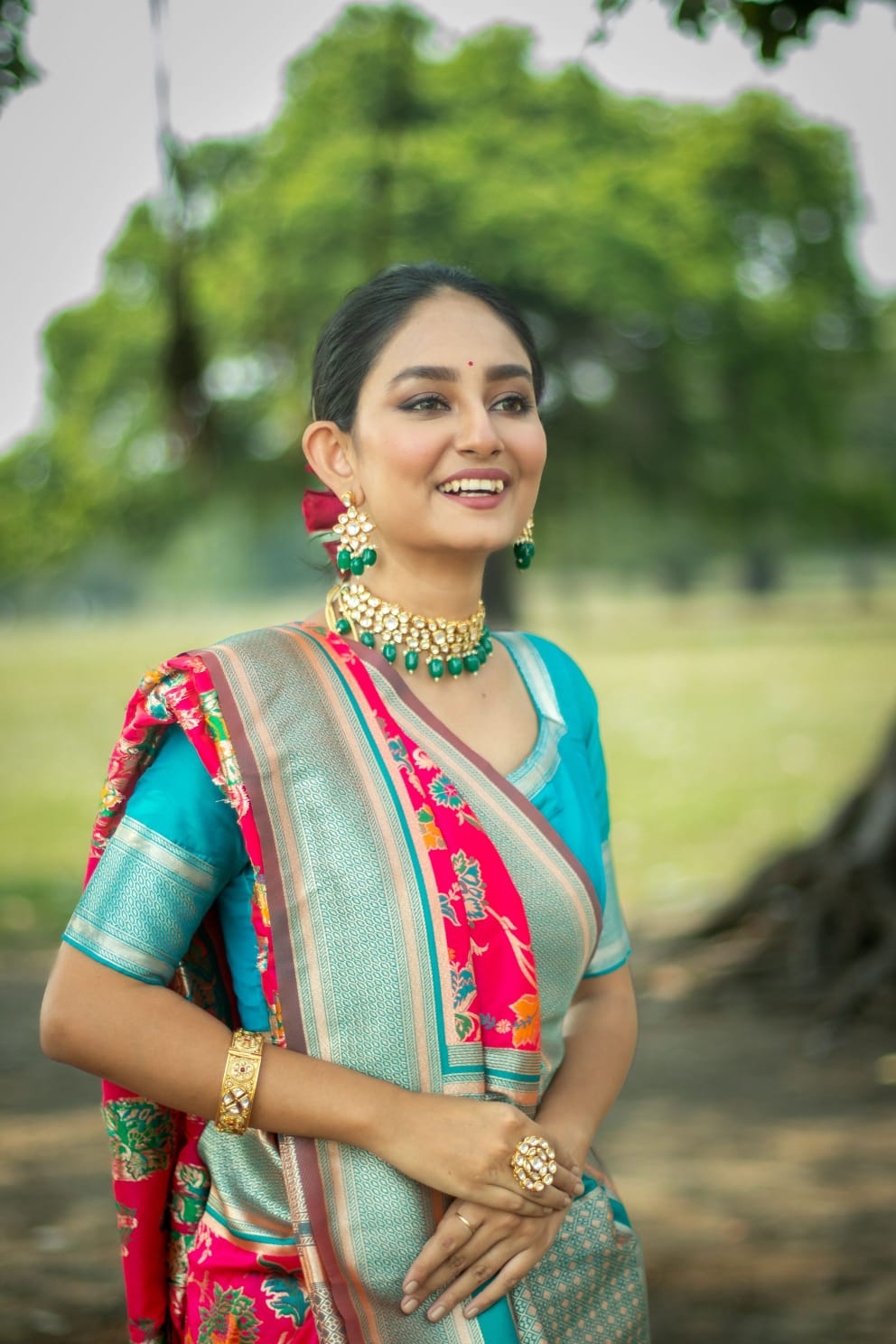 Pure Banarasi Katan Silk All Over Zari Weaved With Rich Pallu Border Sarees