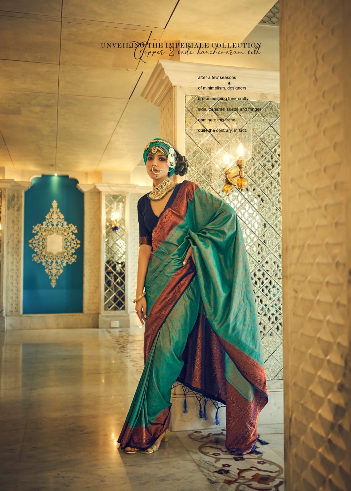 Pure Banarasi Silk Zari Weaved Body Rich Pallu Saree