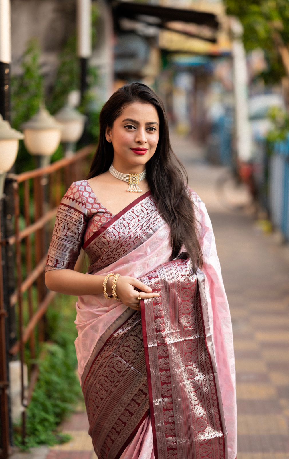 Pure Banarasi Silk All Over Rich Zari Weaved And Rich Pallu With Tassels Saree