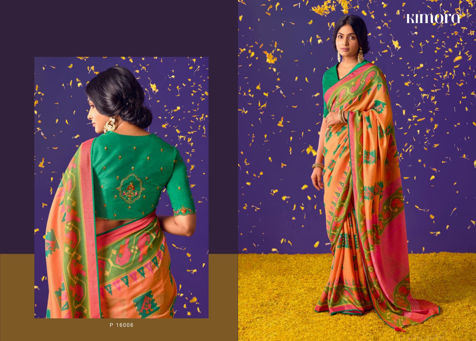 Soft Brasso Silk Paithani Printed With Designer Worked Blouse Saree