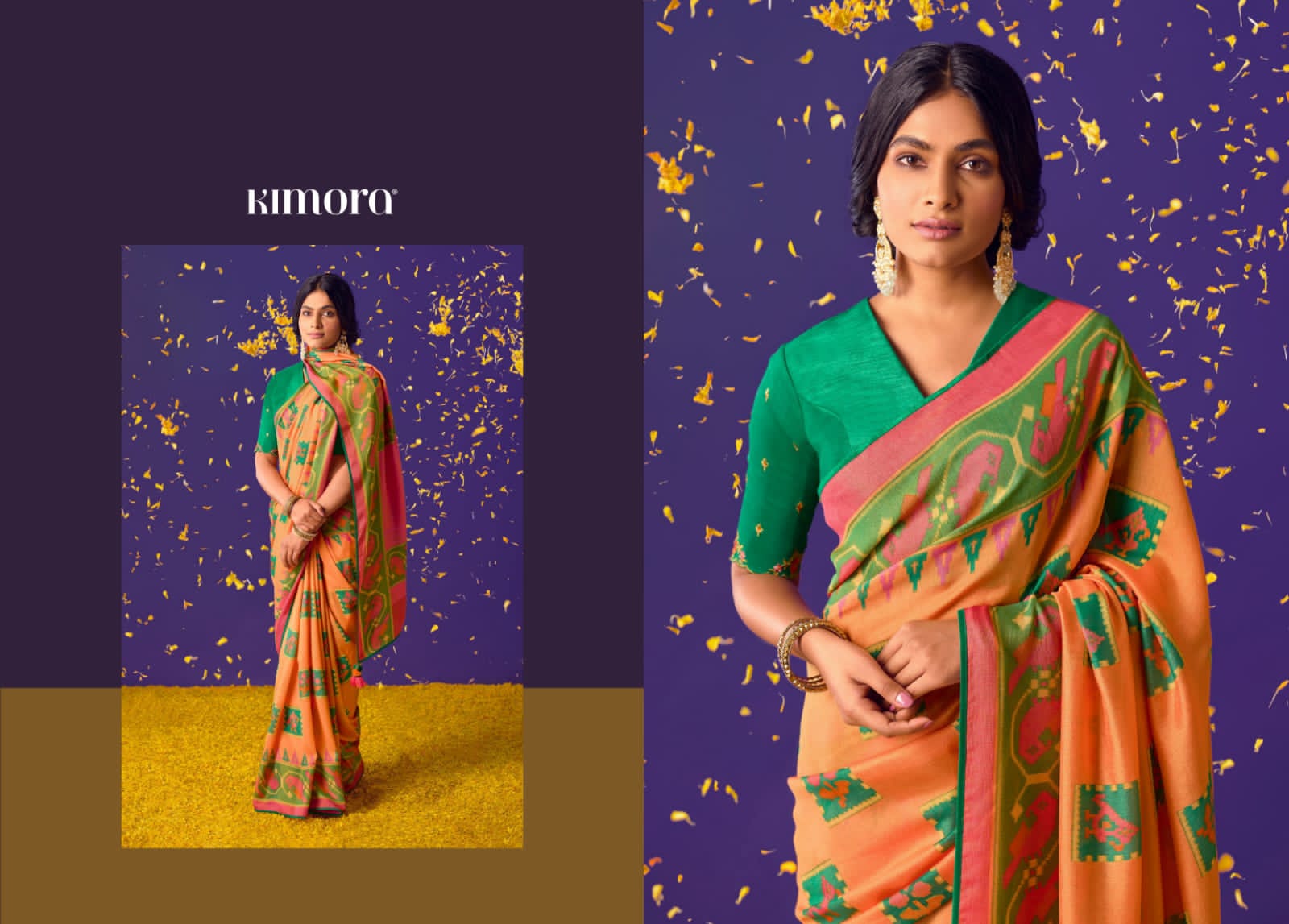 Soft Brasso Silk Paithani Printed With Designer Worked Blouse Saree