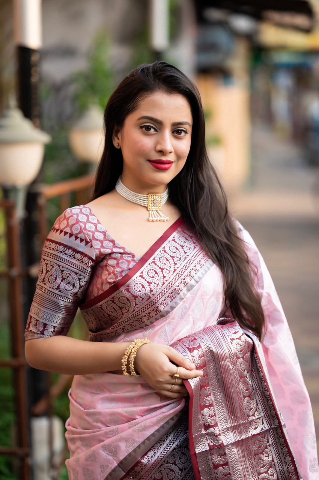 Pure Banarasi Silk All Over Rich Zari Weaved And Rich Pallu With Tassels Saree