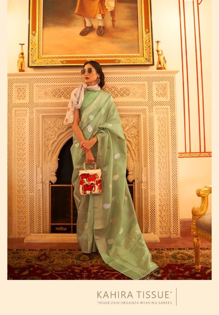 Pure Tissue Organza Zari Weaved Saree