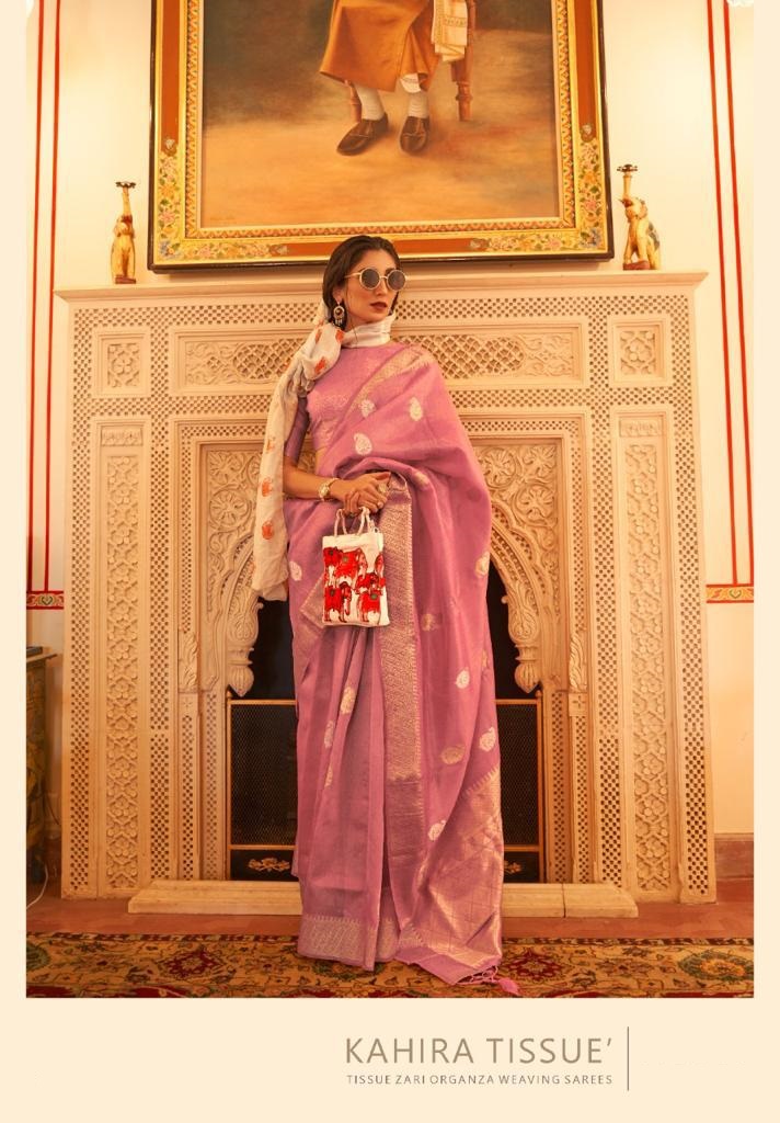 Pure Tissue Organza Zari Weaved Saree