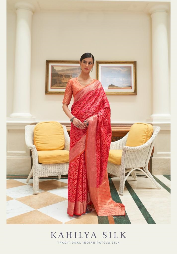 Banarasi Patola Silk All Over Zari Weaved Rich Pallu Saree