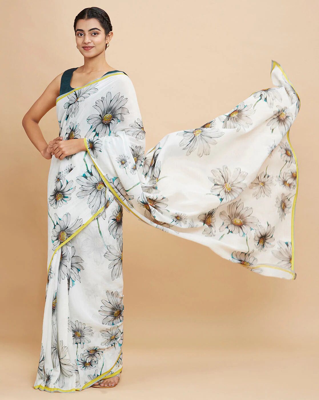 Satin Silk Digital Printed Saree