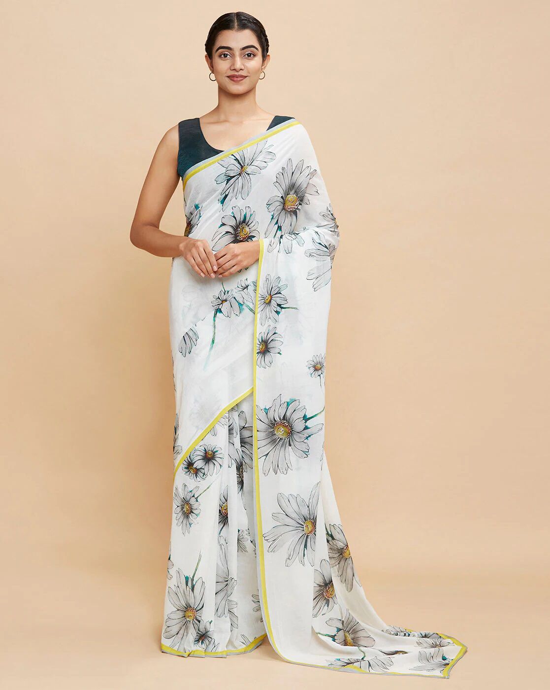 Satin Silk Digital Printed Saree