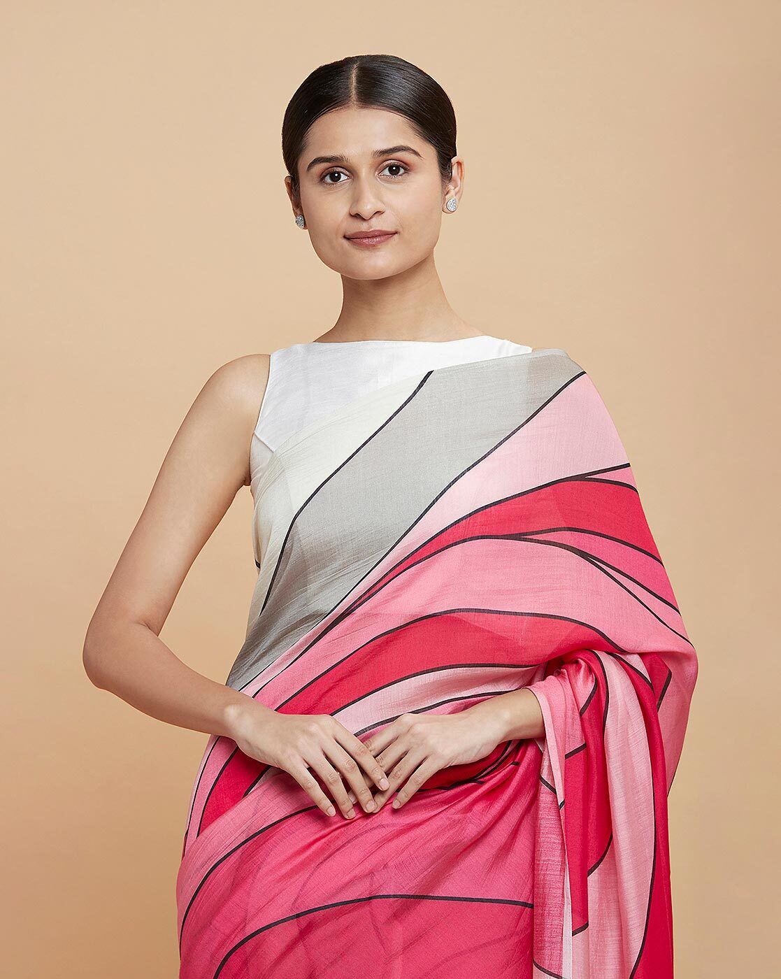 Satin Silk Digital Printed Saree