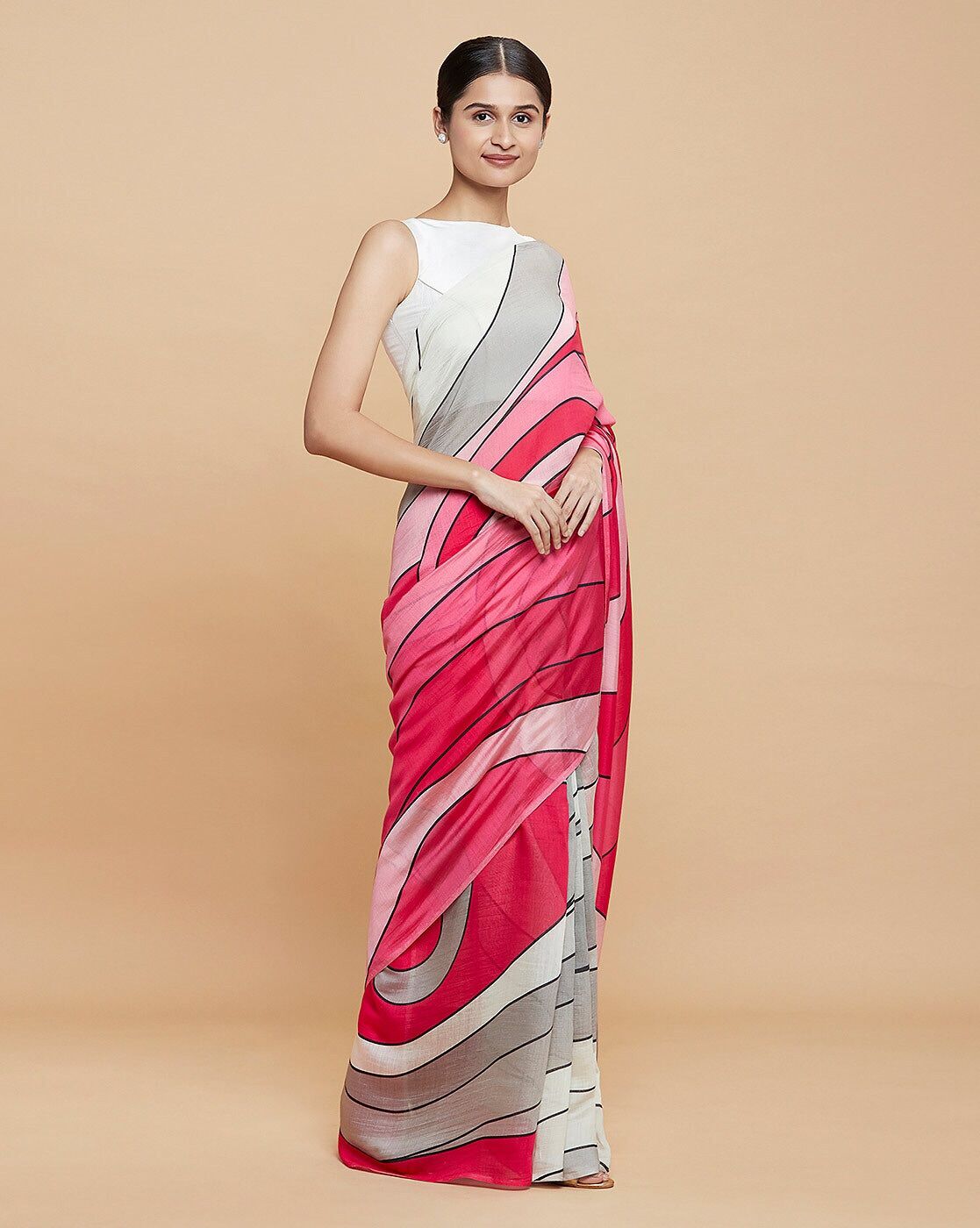 Satin Silk Digital Printed Saree