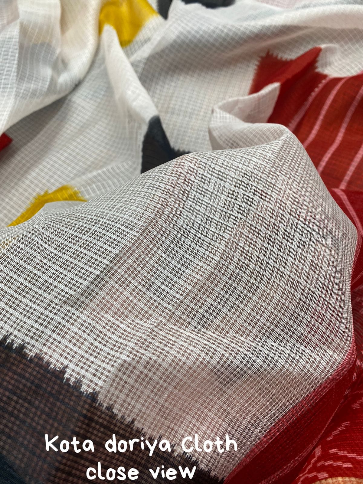 Cotton Kota Doriya Digital Printed Sarees With Tassels On Pallu