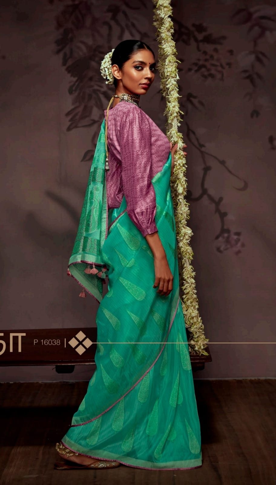 Soft Brasso Organza Silk Sarees With Designer Blouse