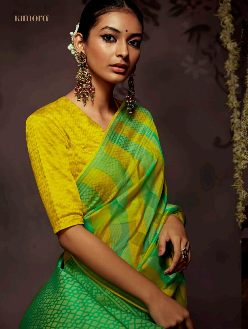 Soft Brasso Organza Silk Saree With Designer Blouse