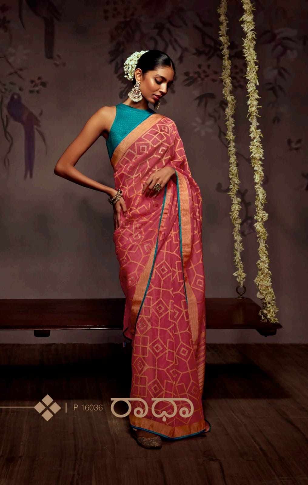 Soft Brasso Organza Silk Saree With Designer Blouse