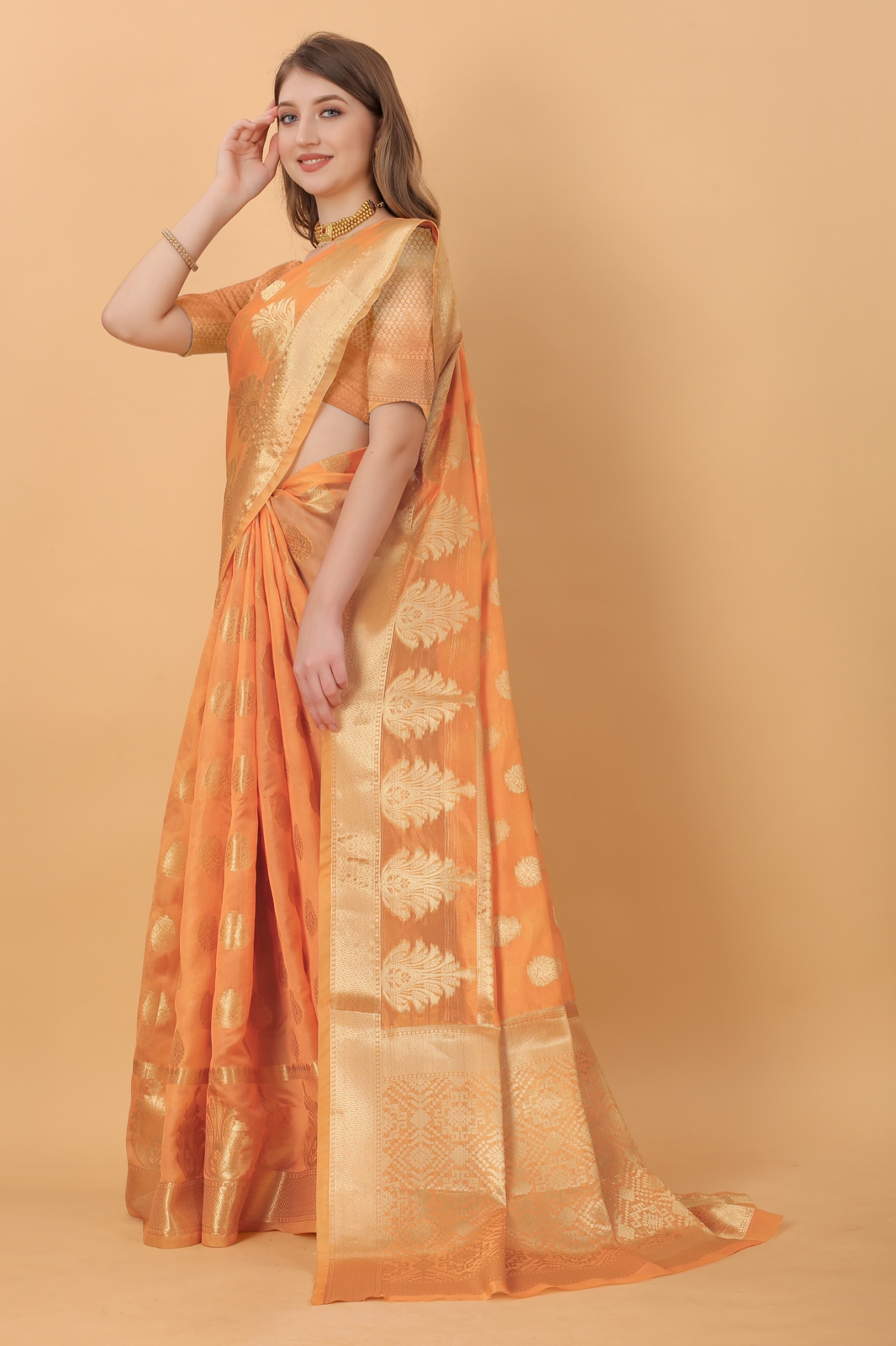 Pure Organza Silk Zari Weaved Saree