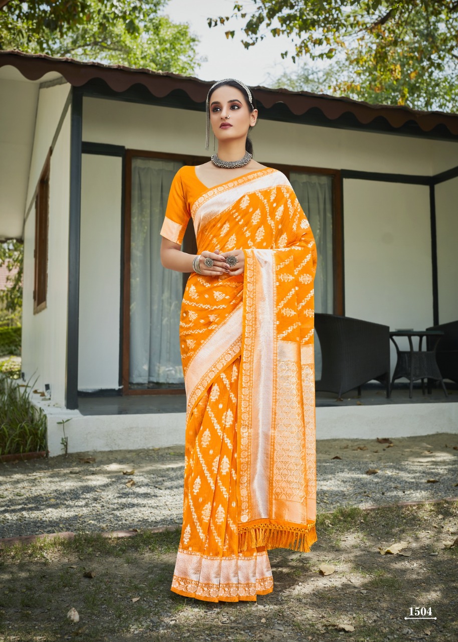 Pure Banarasi Silk All Over Silver Zari Weaved Rich Pallu