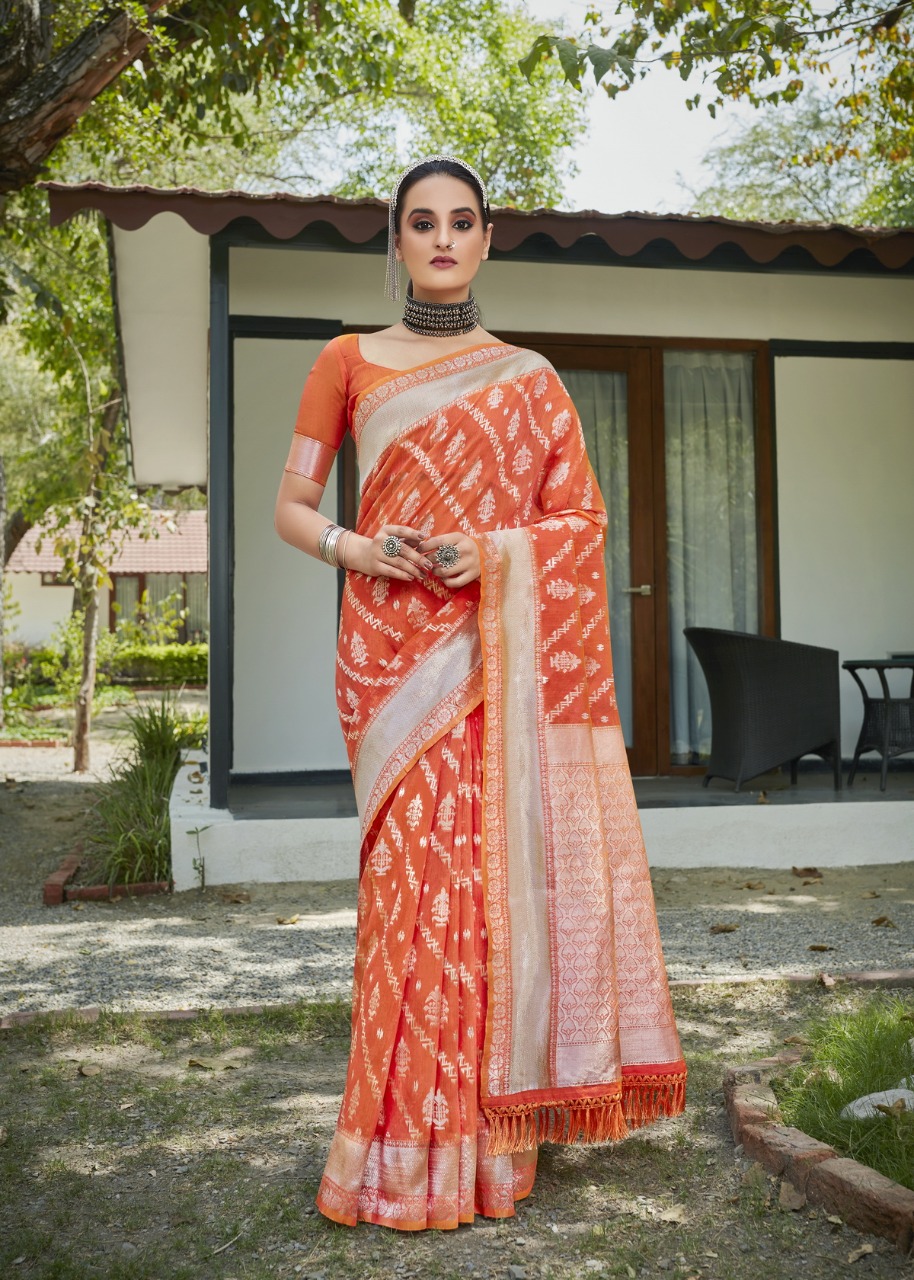 Pure Banarasi Silk All Over Silver Zari Weaved Rich Pallu