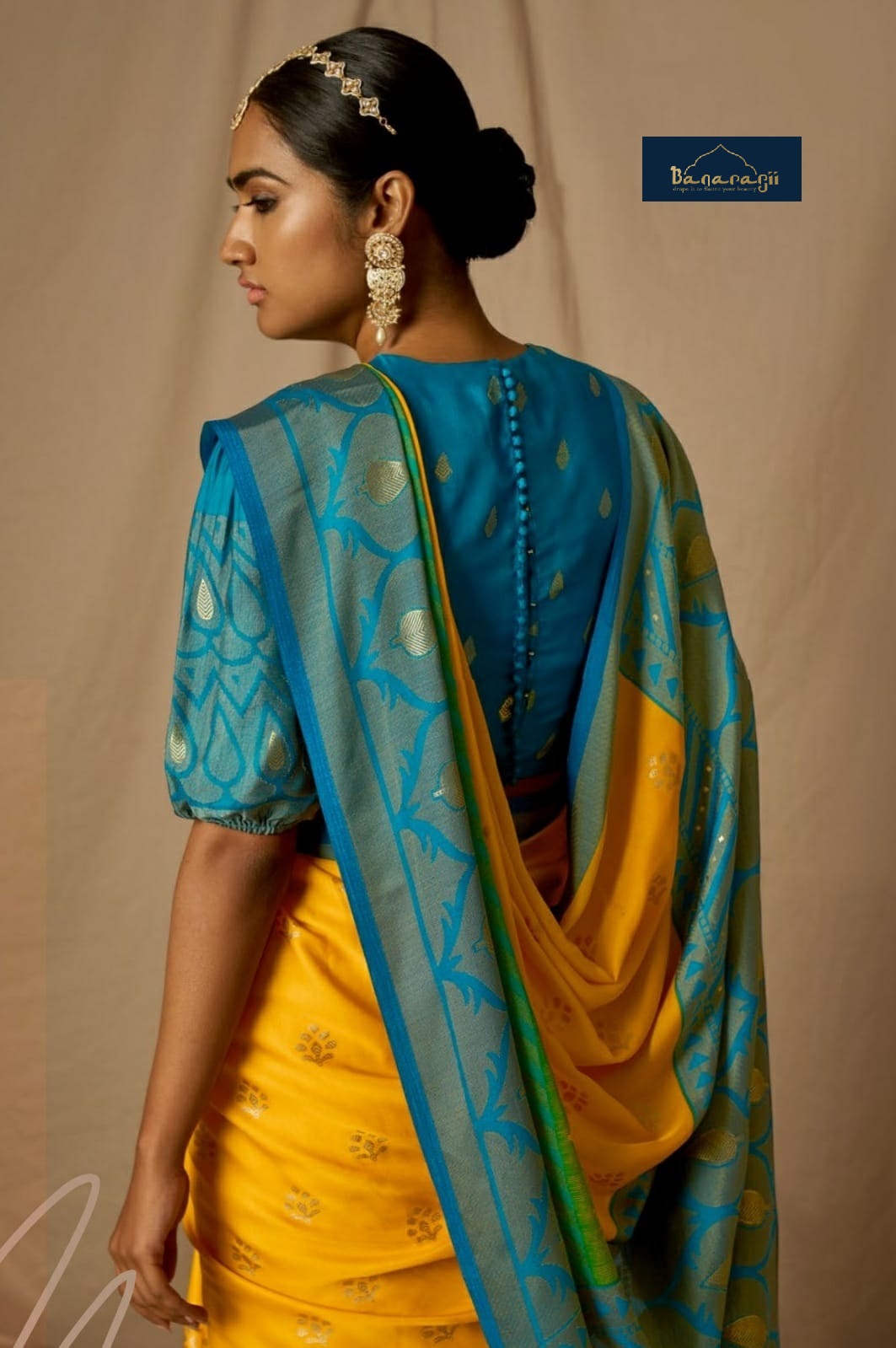Pure Banarasi Brasso Silk Zari Weaved Saree