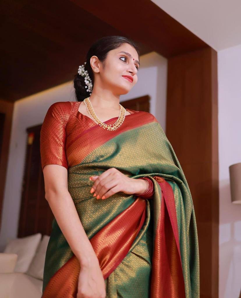 Banarasi Silk Saree All Over Zari Weaved