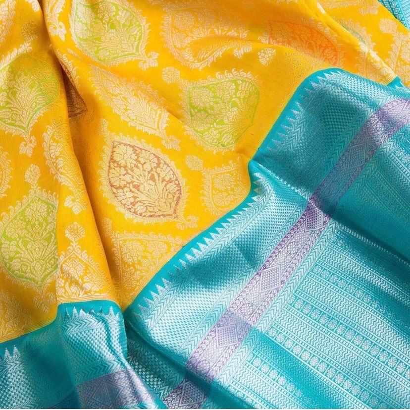 Banarasi Silk Saree Rich Zari Weaved With Heavy Blouse Piece