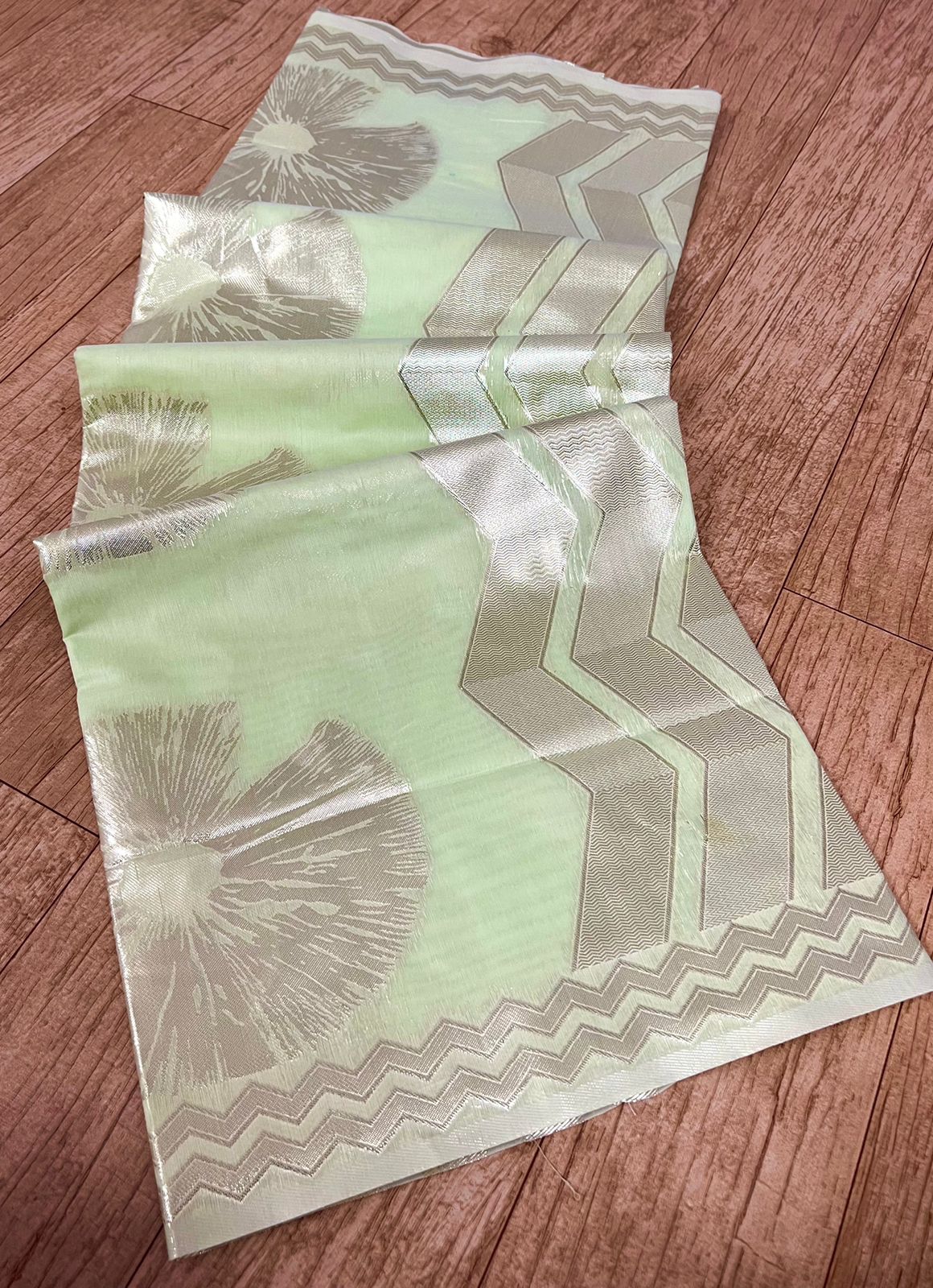 Modal Silk All Over Zari Handloom Weaved Saree