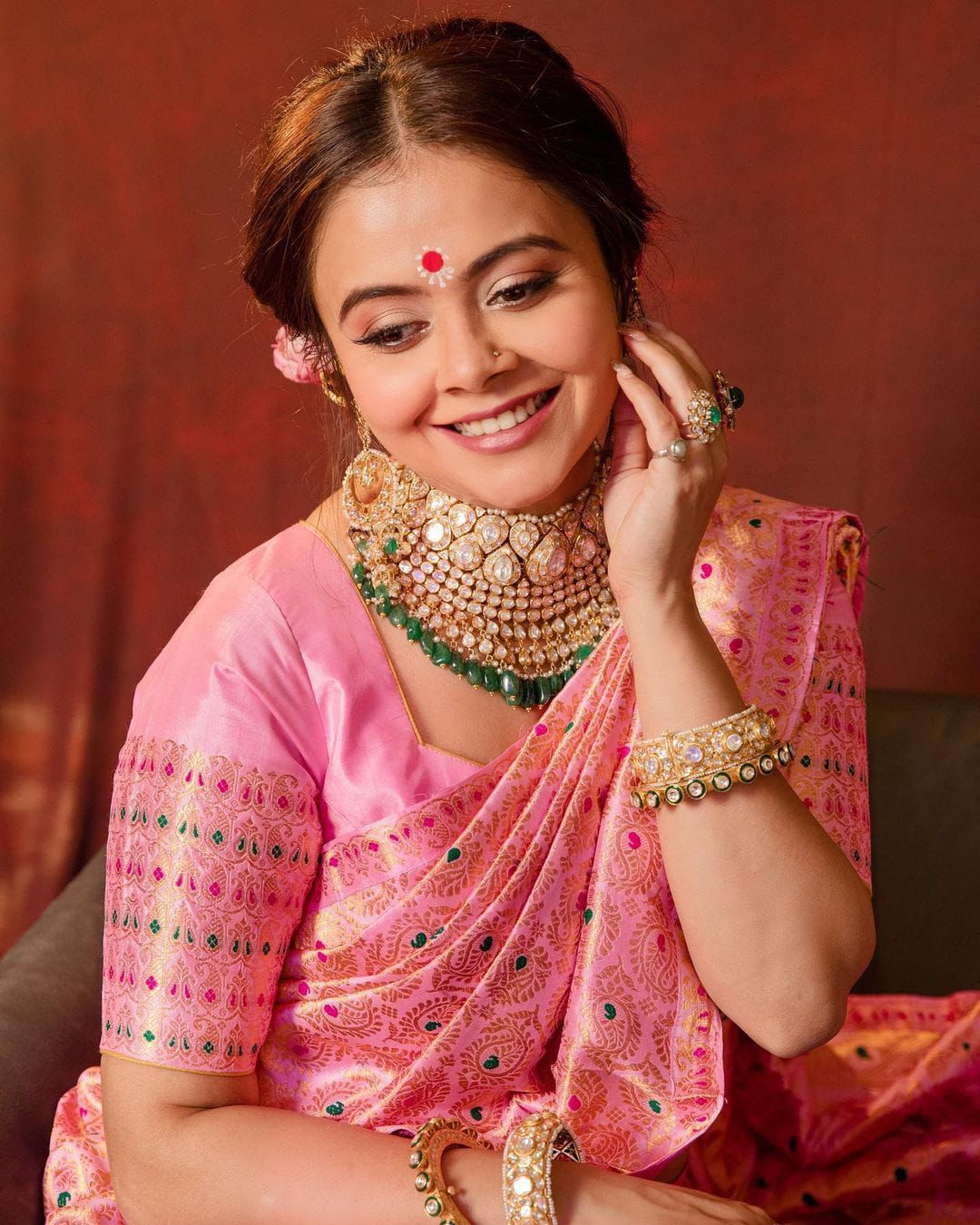 Raani Banarasi Silk All Over Zari Jacquard Weaved Saree