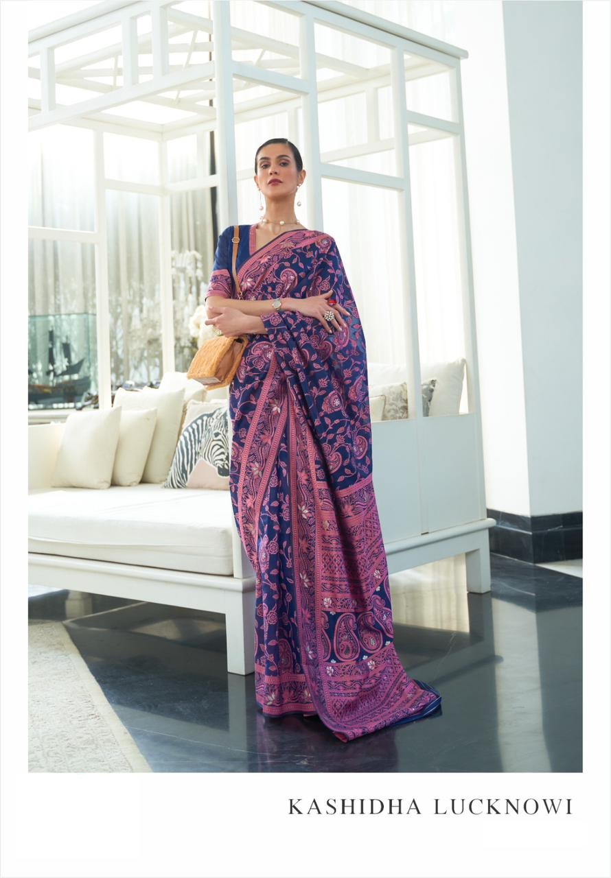 Pure Soft Cotton Lucknowi Chikankari Weaved Saree