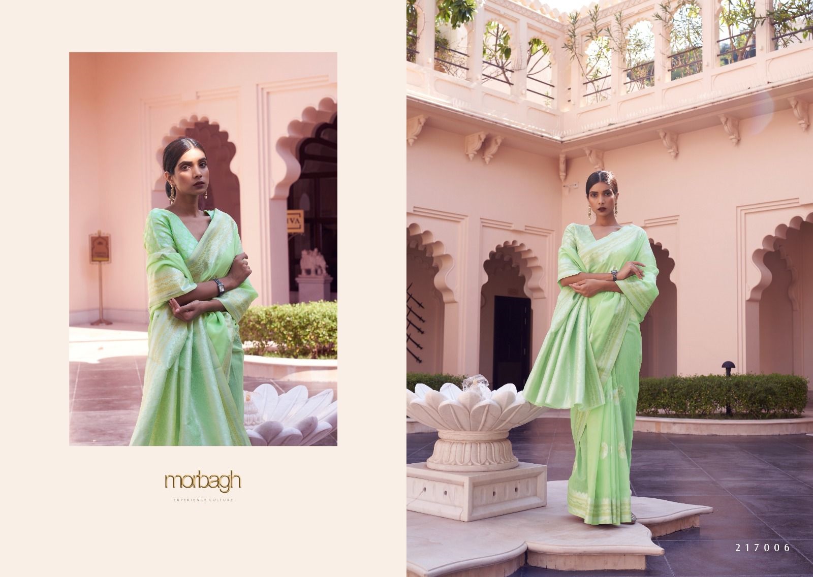 Pure Linen Handloom Copper And Silver Zari Weaved Saree