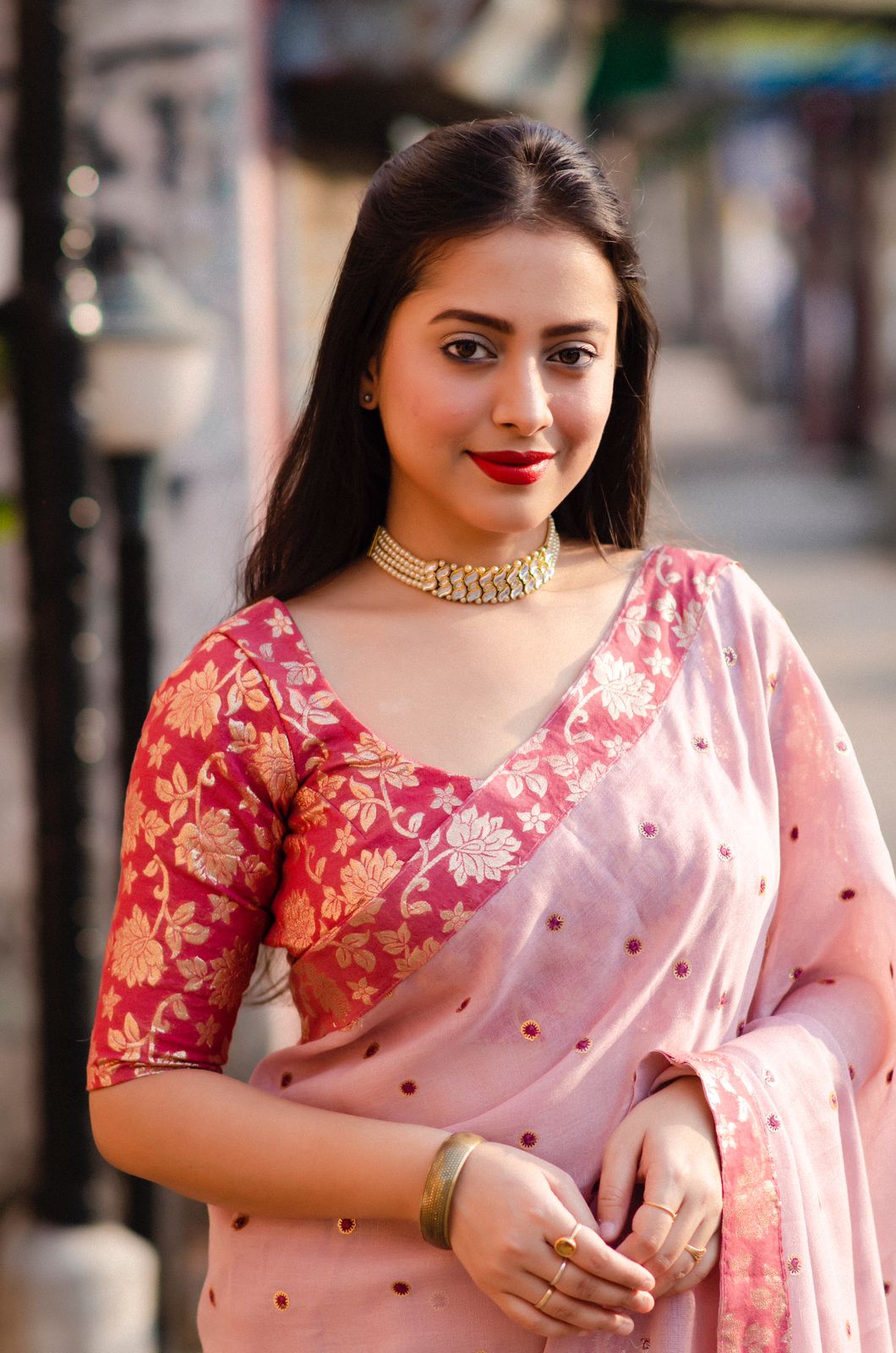 Pure Linen All Over Sequence Embroidery Booti Saree