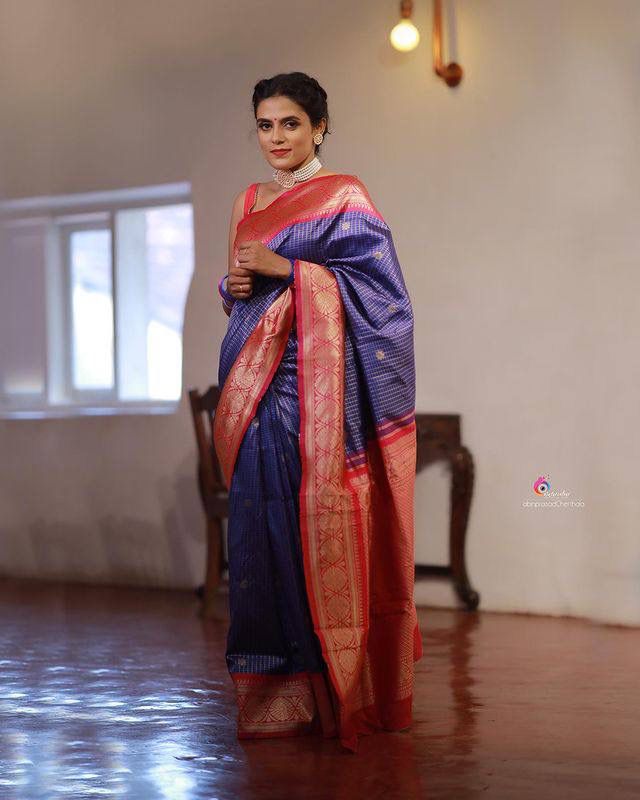 Banarasi Silk All Over Gold Silver Zari Weaved Rich Pallu Saree