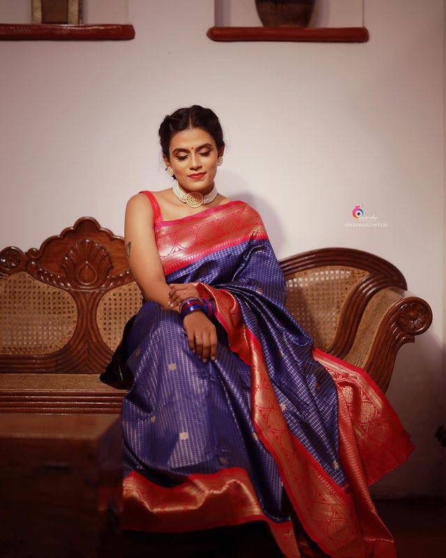 Banarasi Silk All Over Gold Silver Zari Weaved Rich Pallu Saree