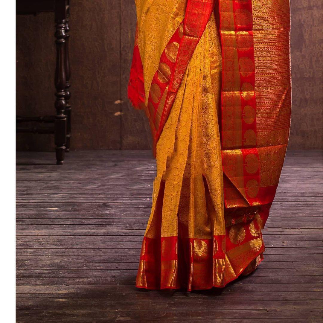 Banarasi Silk Gold Rich Full Zari Weaved Body And Rich Pallu Saree