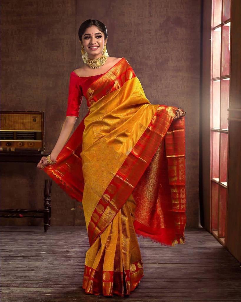 Banarasi Silk Gold Rich Full Zari Weaved Body And Rich Pallu Saree
