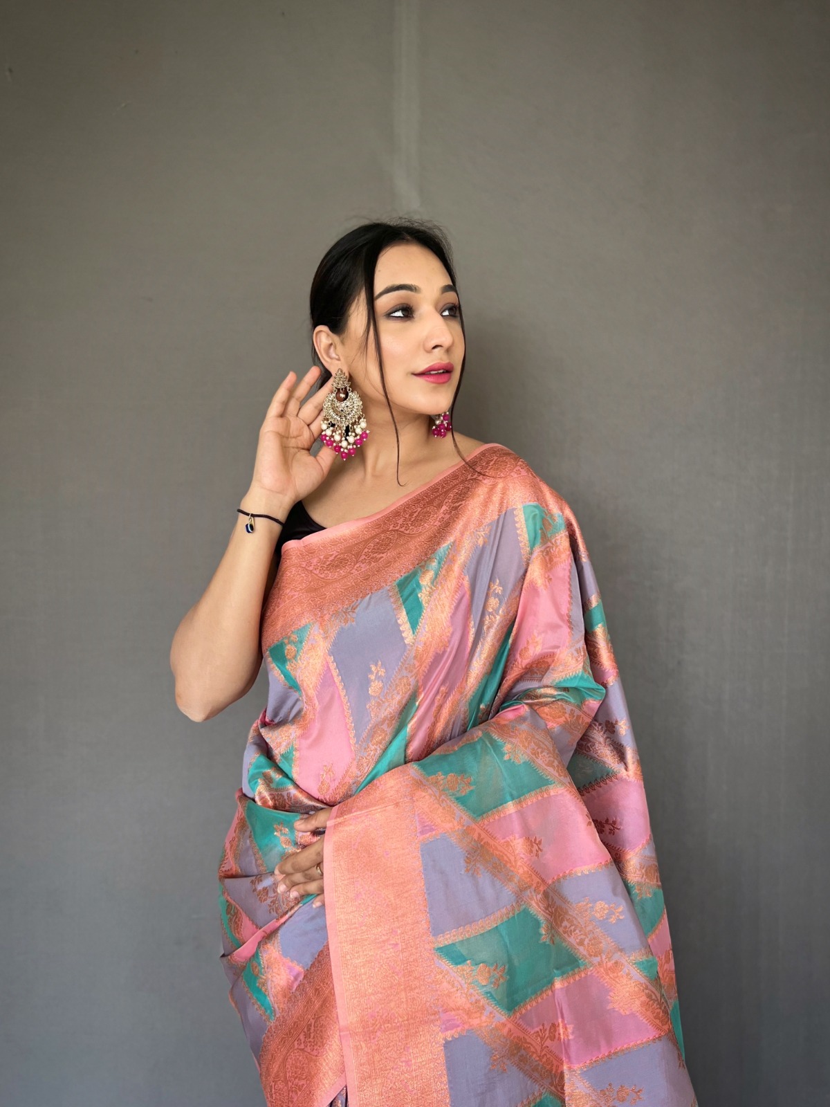 Pure Tissue Silk Zari Weaved Body Rich Pallu Saree