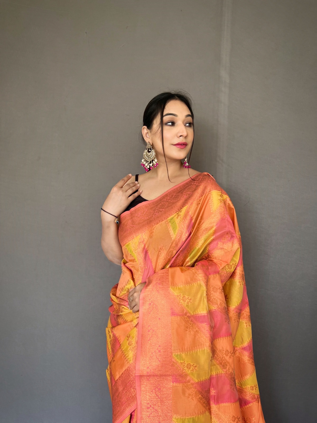 Pure Tissue Silk Zari Weaved Body Rich Pallu Saree