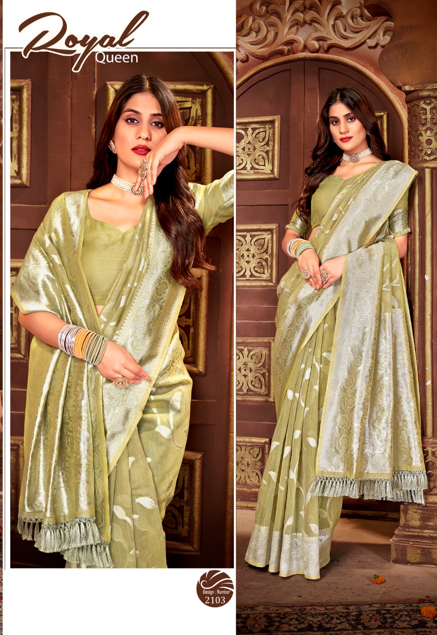 Pure Banarasi Katan Silk Silver Zari Weaved Saree