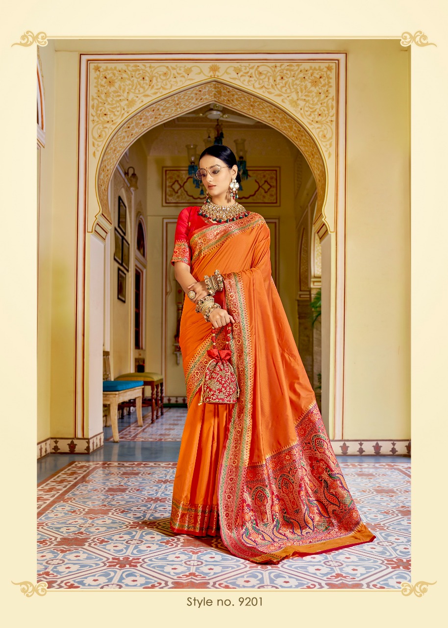Pure Banarasi Plain Silk With Rich Designer Zari Weaved Pallu And Border Saree