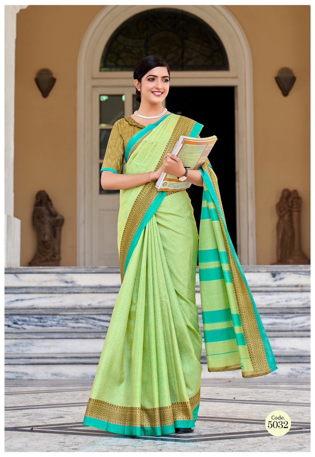 Premium Mulberry Silk Digital Printed Office Wear Sarees